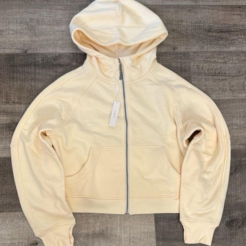 Ododos Buttercream Hooded Zip-Up Jacket